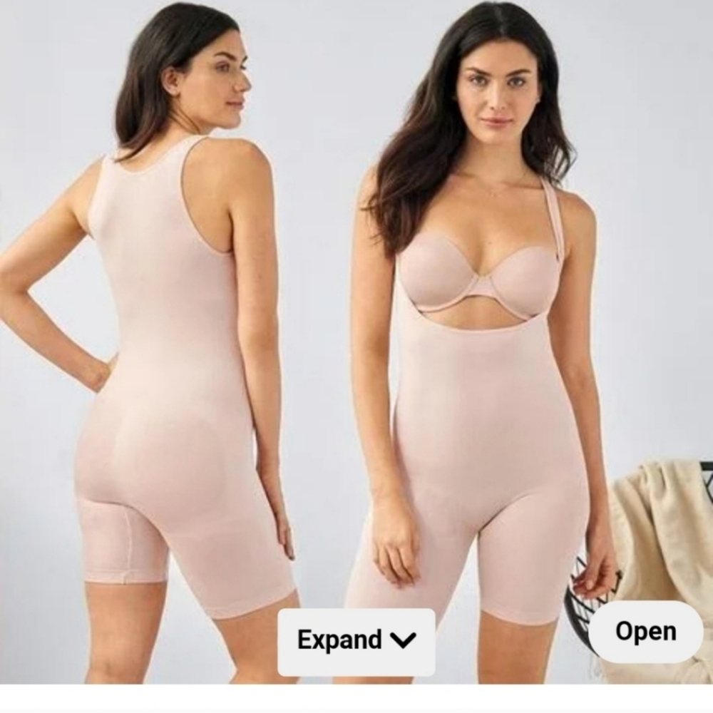 Shapewear Open Bust Body Suit NWOT